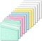 Transparent Sticky Notes 12 Pack, Frosted Glitter Colored 3x3 Inch, High Transparency Glass-Like Adhesive Clear Seee Through Sticky Notes for Women Office School Supplies 600 Sheets